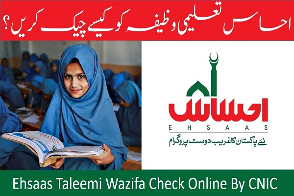 Ehsaas Taleemi Wazifa Check Online By CNIC