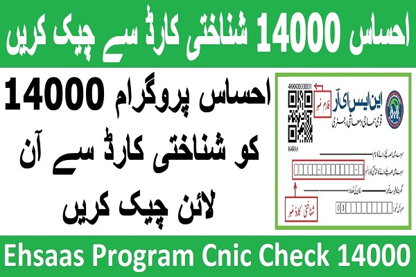 Ehsaas Program Cnic Check Online