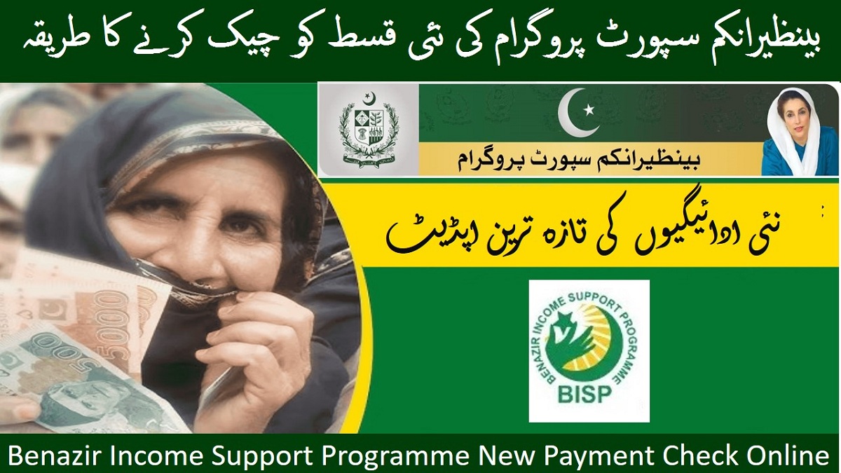 Benazir Income Support Programme New Payment Check Online